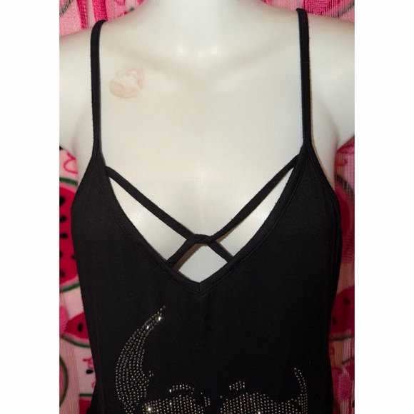 🖤 Vocal Rhinestone Skull Cami - Picture 3 of 7